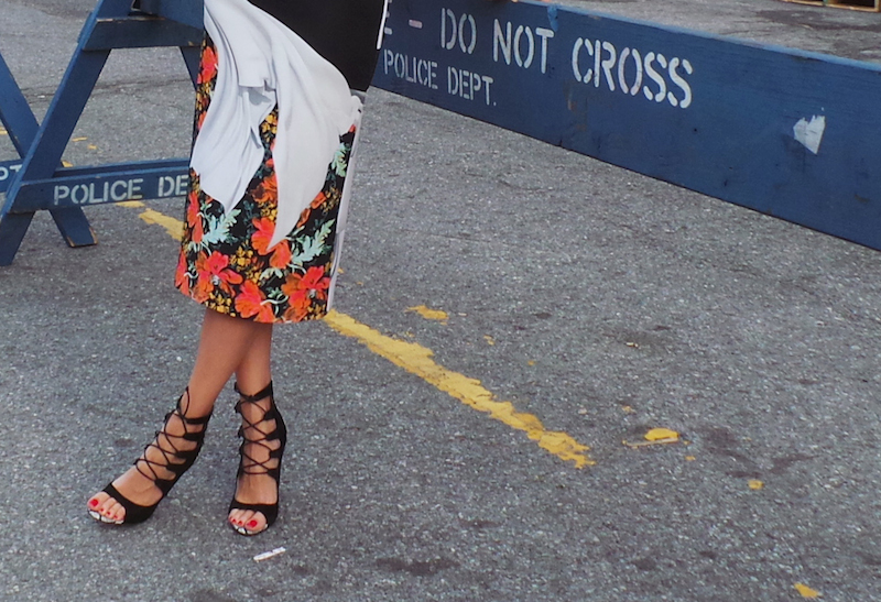 Clover Canyon nyfw streetstyle - via Front Roe, a fashion blog by Louise Roe