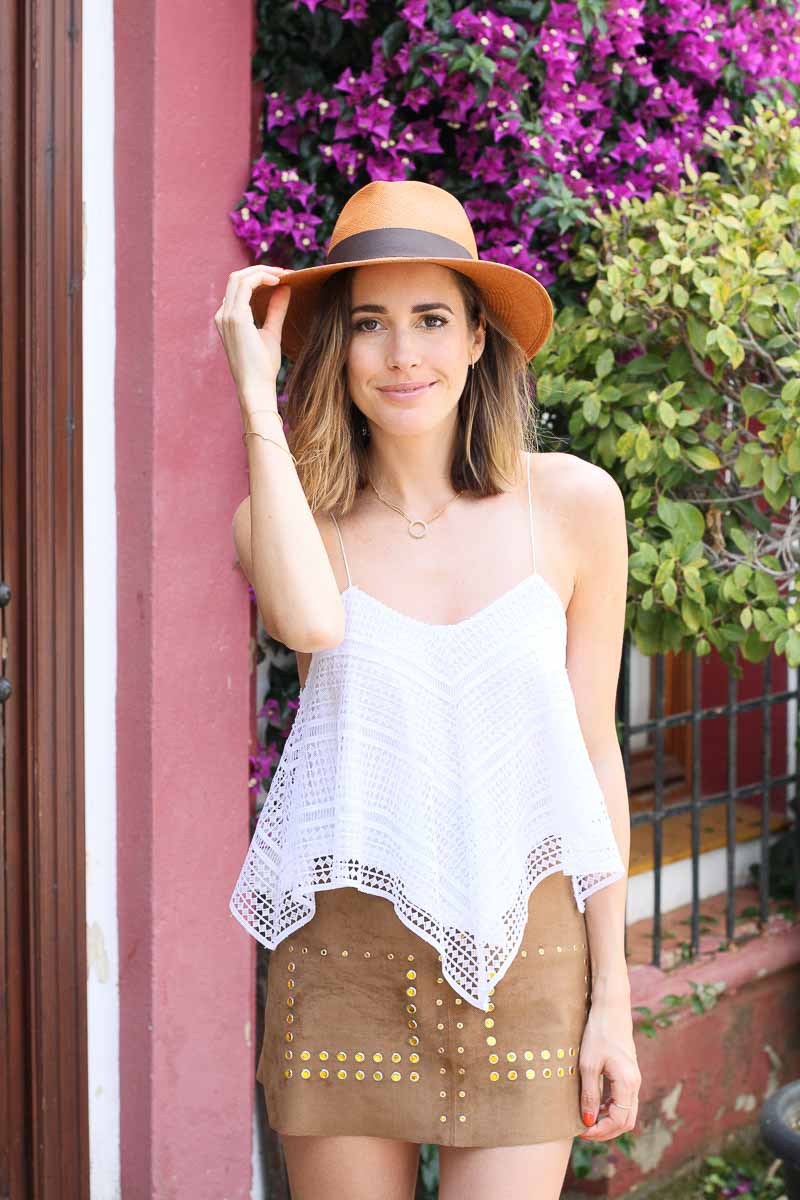 Louise Roe - How To Wear Suede and Mini Skirts For Summer - Streetstyle in Marbella Spain - Front Roe fashion blog 6