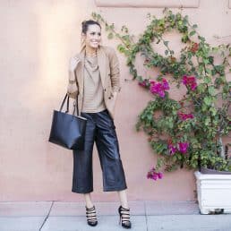How To Wear: Leather Culottes