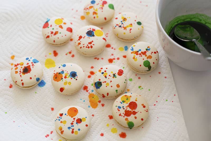 Louise Roe | Paint Splatter Macaroons | Cute Spring DIY and Entertaining Tips | Front Roe blog 2