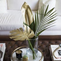 Gold Tropical Leaves For Your Home