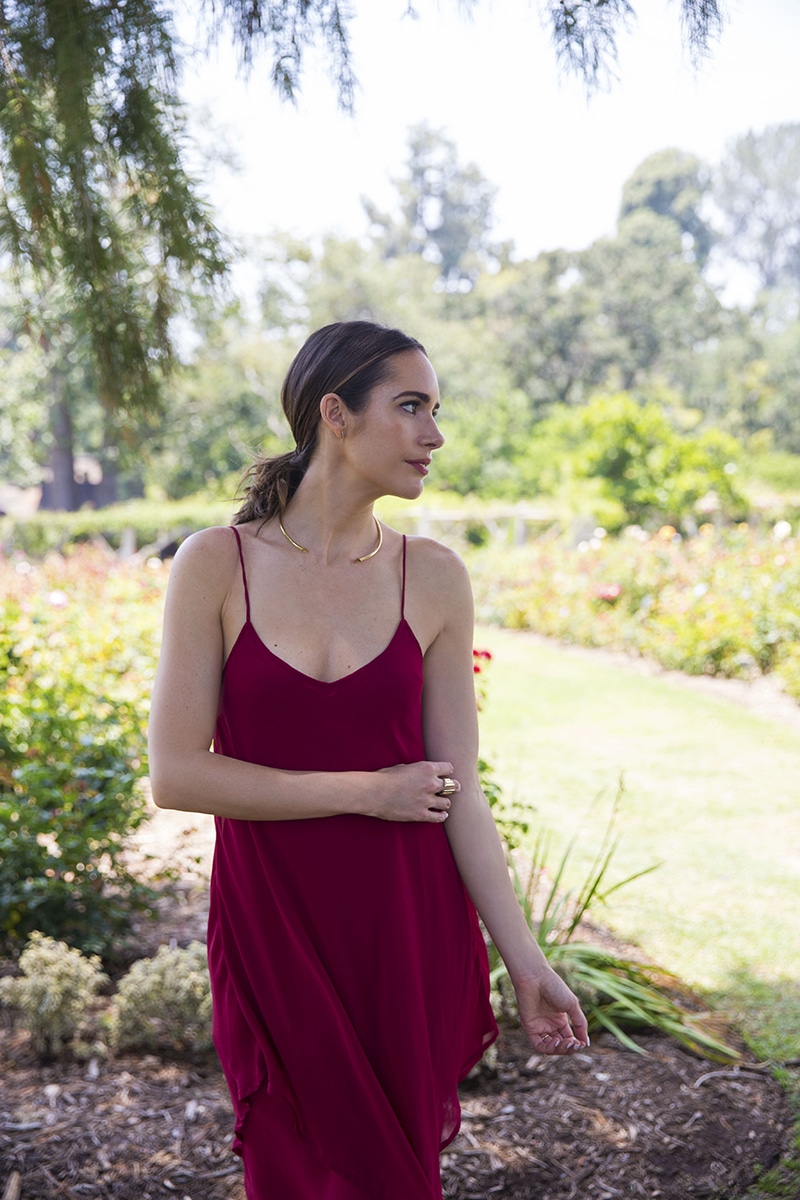 Louise Roe | Flowing Red Maxi Dress | Summer Outfit | Front Roe 4