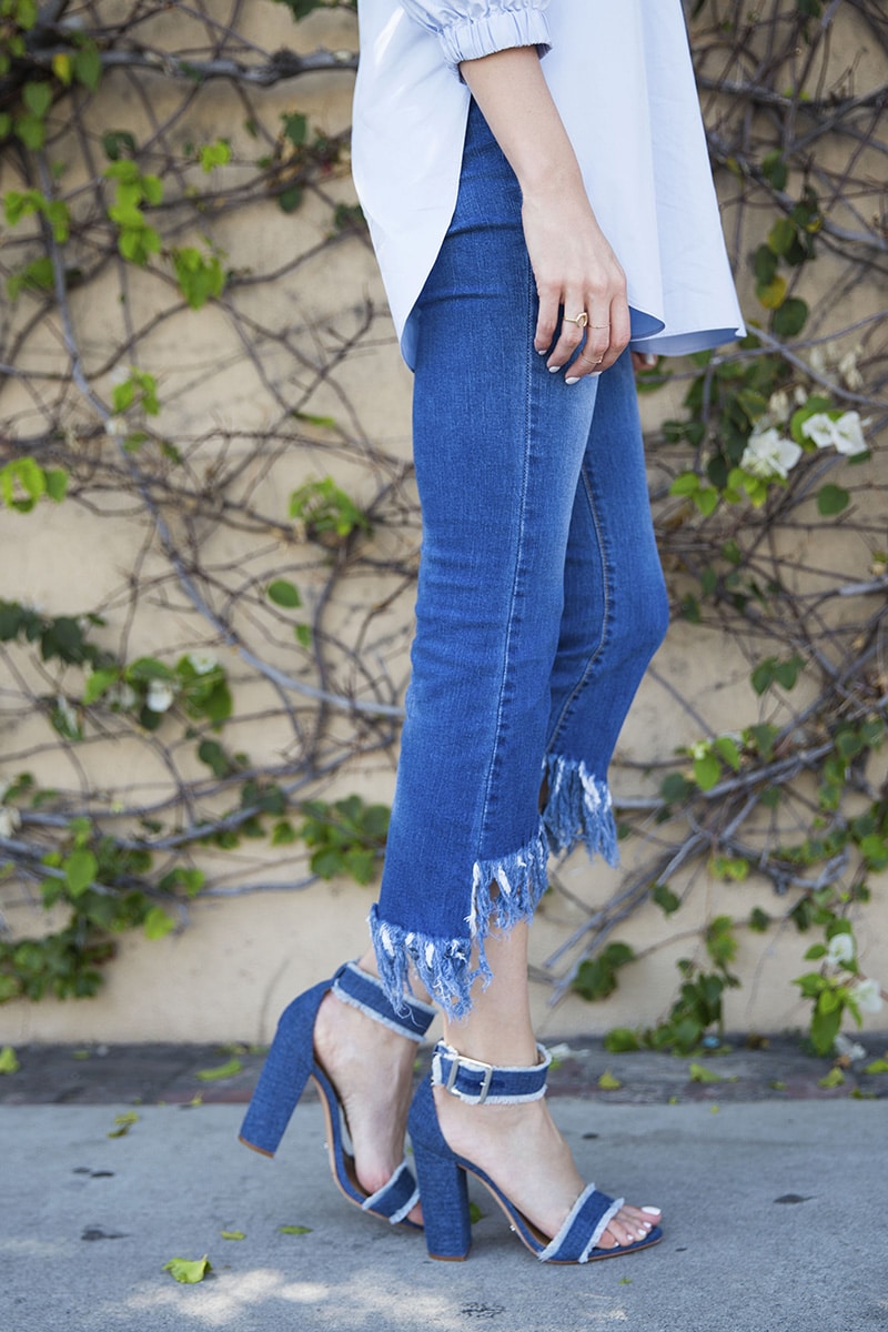 Louise Roe | Raw Hem Jeans | LA Streetstyle | Front Roe blog 4