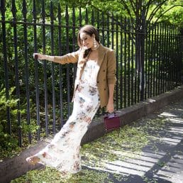 Styling A Summer Floral Dress For Fall