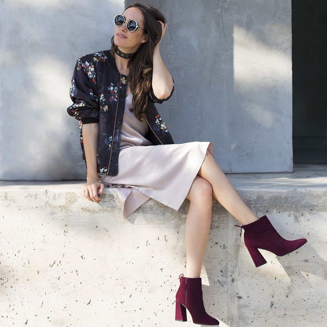 summer ankle boots with dress
