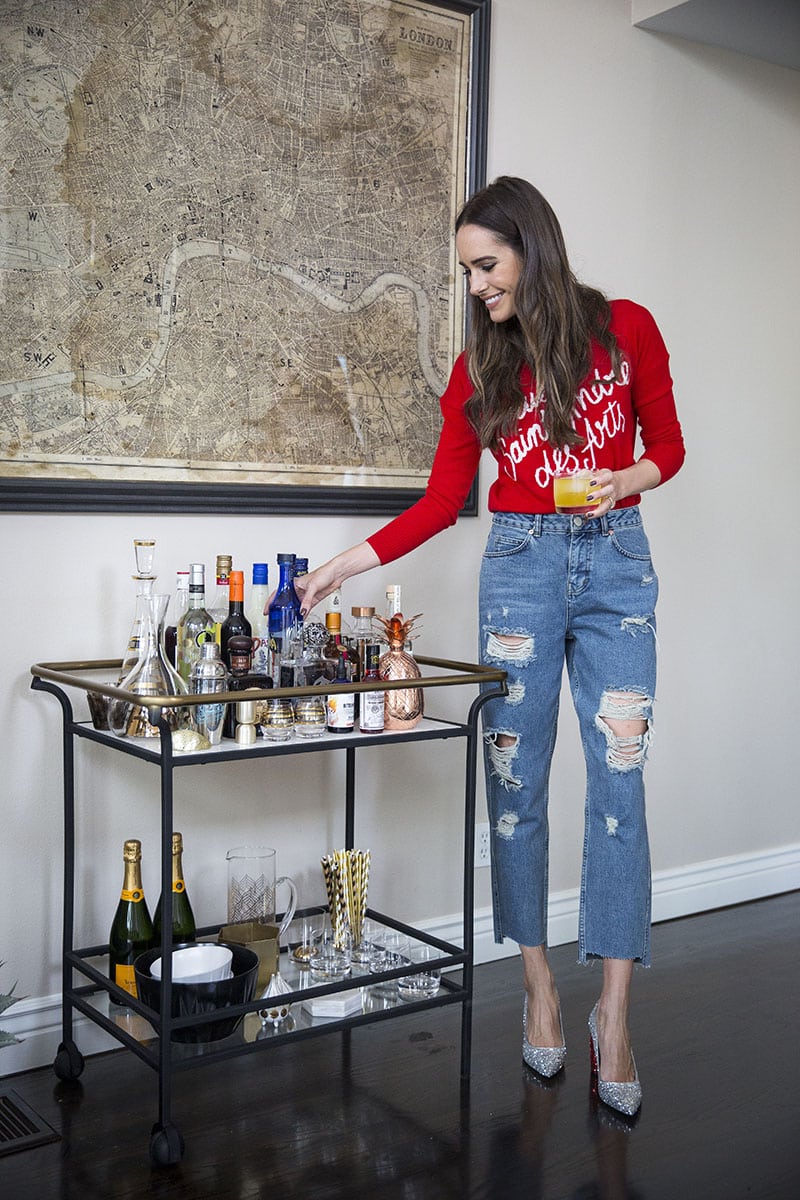 louise-roe-how-to-style-the-perfect-bar-cart-holiday-entertaining-3