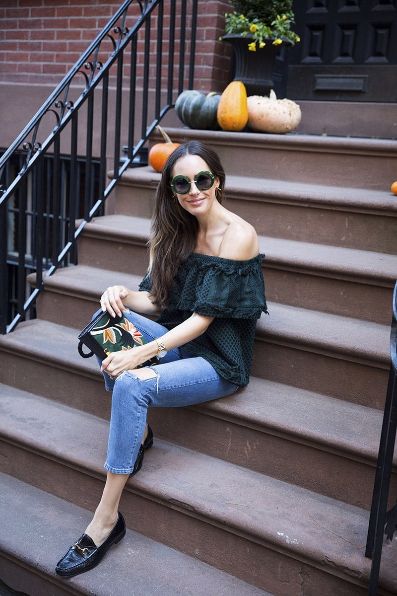 Louise Roe | Touches Of Emerald Green Outfit | Front Roe blog 2