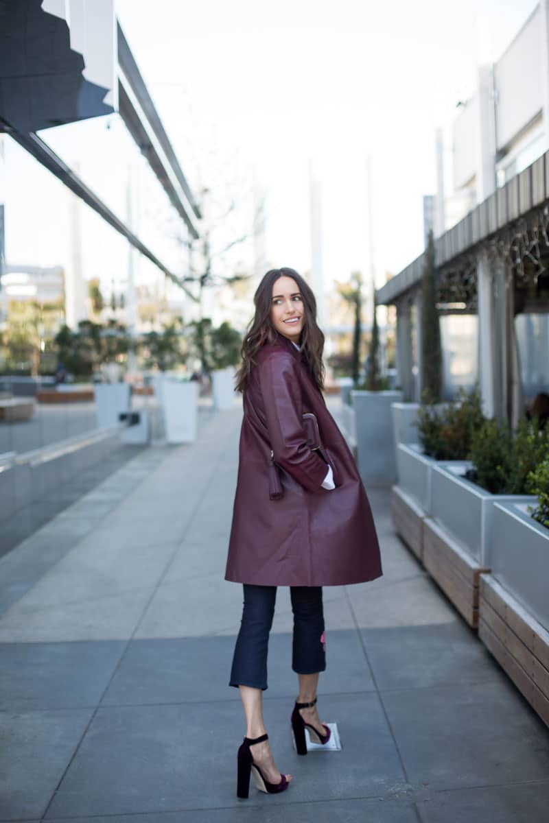 Louise Roe wearing Kate Spade Jeans and Jacket
