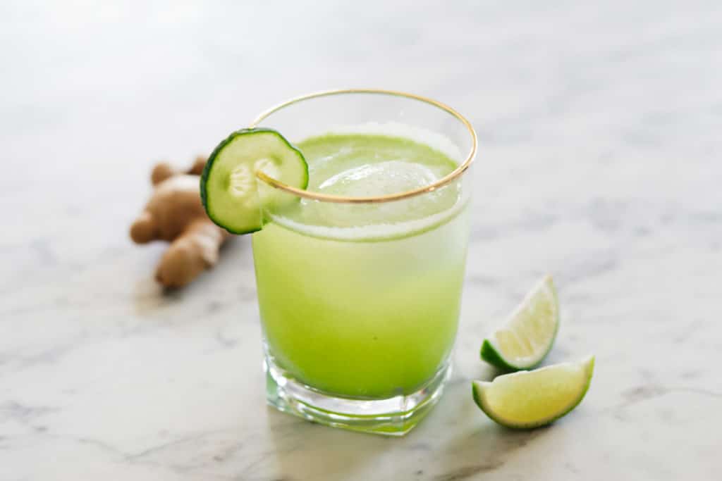 Tart & Crisp Cucumber Ginger Gin Fizz - Front Roe by Louise Roe