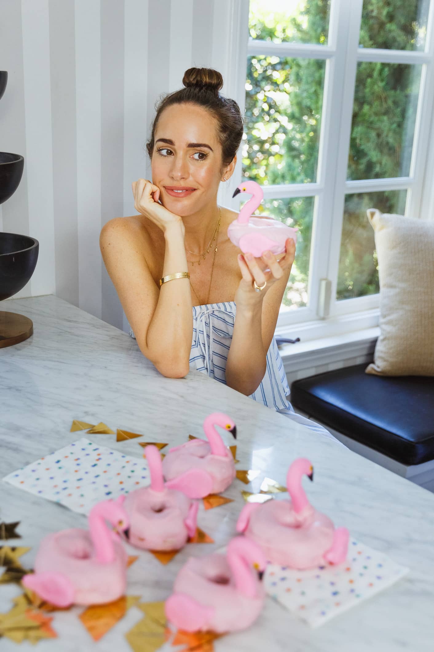 Louise Roe Flamingo Pool Float Donut Recipe