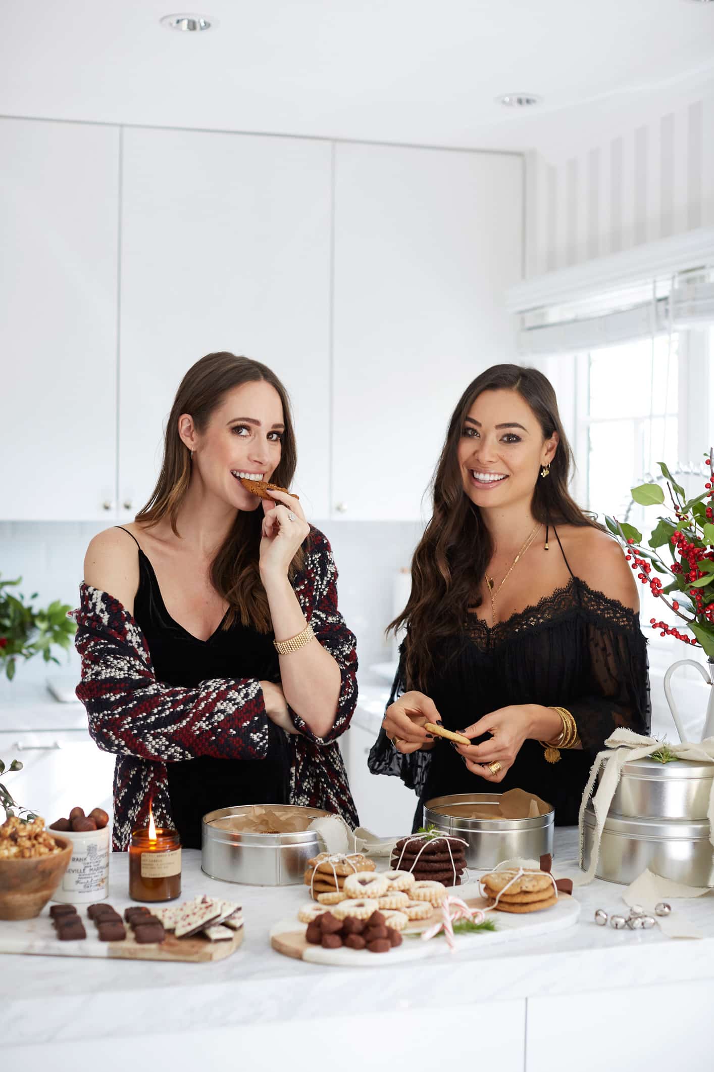 Louise Roe and Kat Tanita Throw A Cookie Exchange Holiday Party