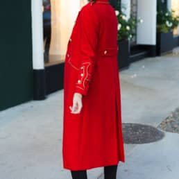 My Favorite Festive Piece For Winter: Statement Military Coat