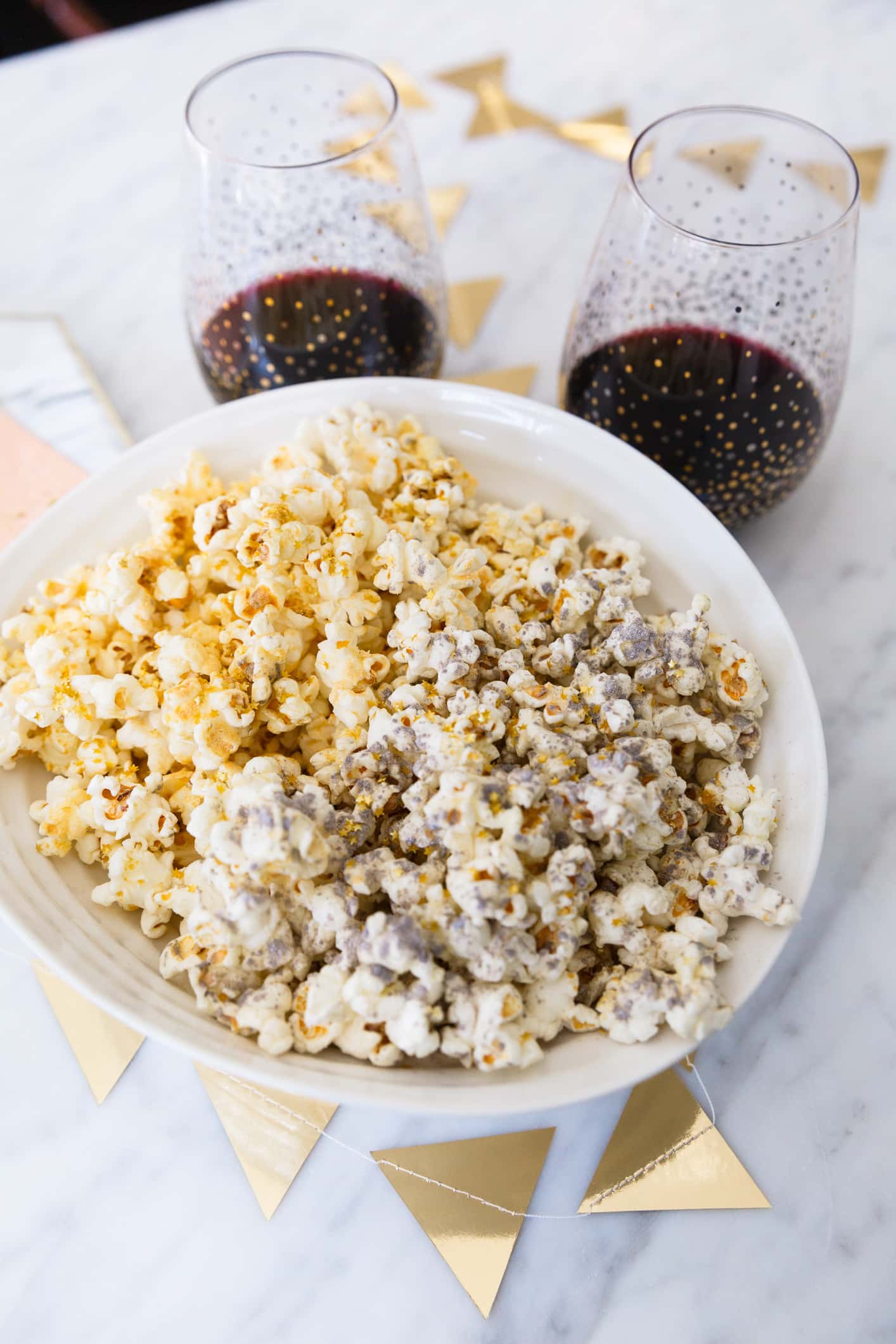 Glitter Popcorn For An Oscars Viewing Party!
