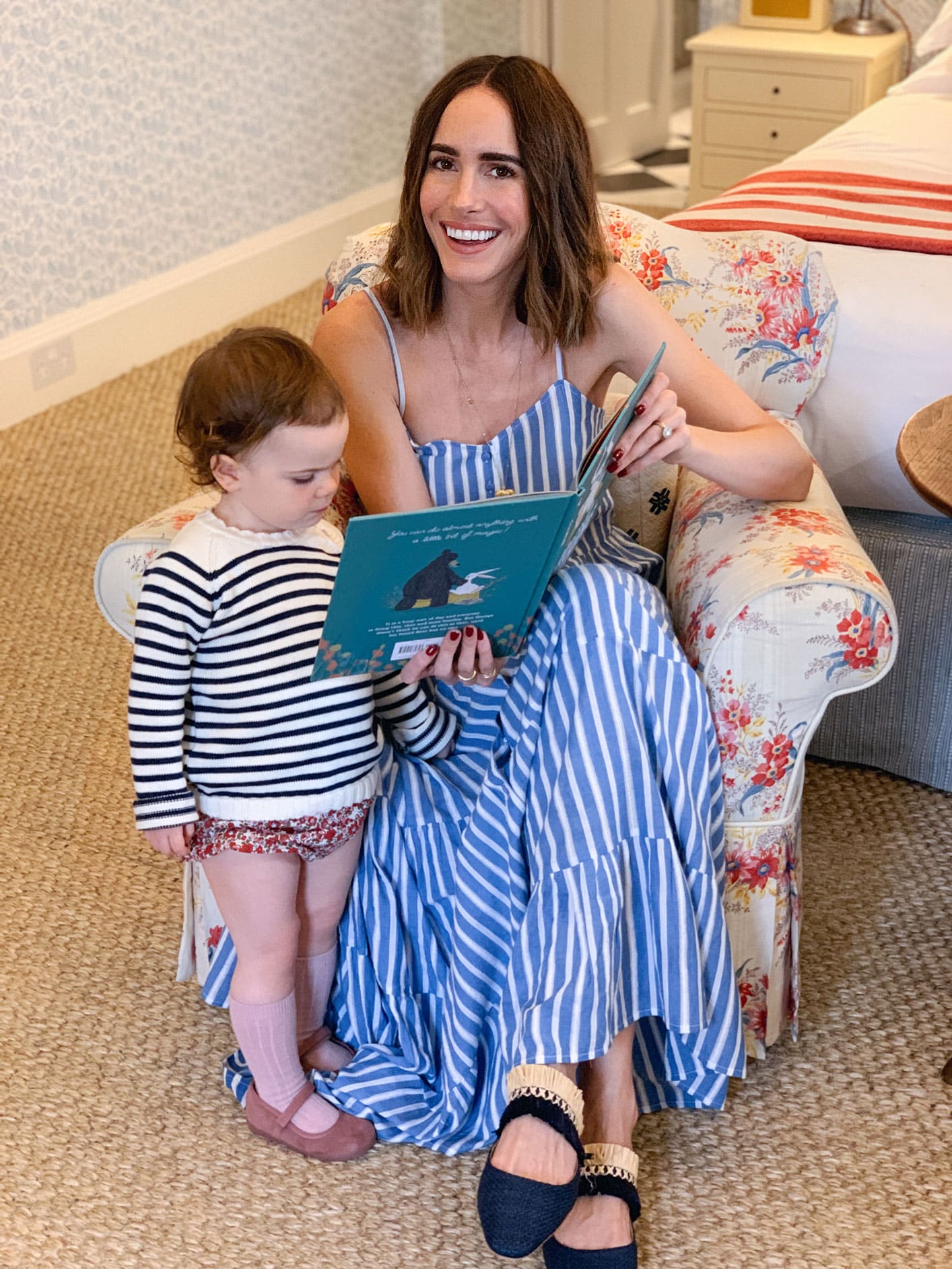 Louise Roe of Front Roe chooses the books she reads to her daughter