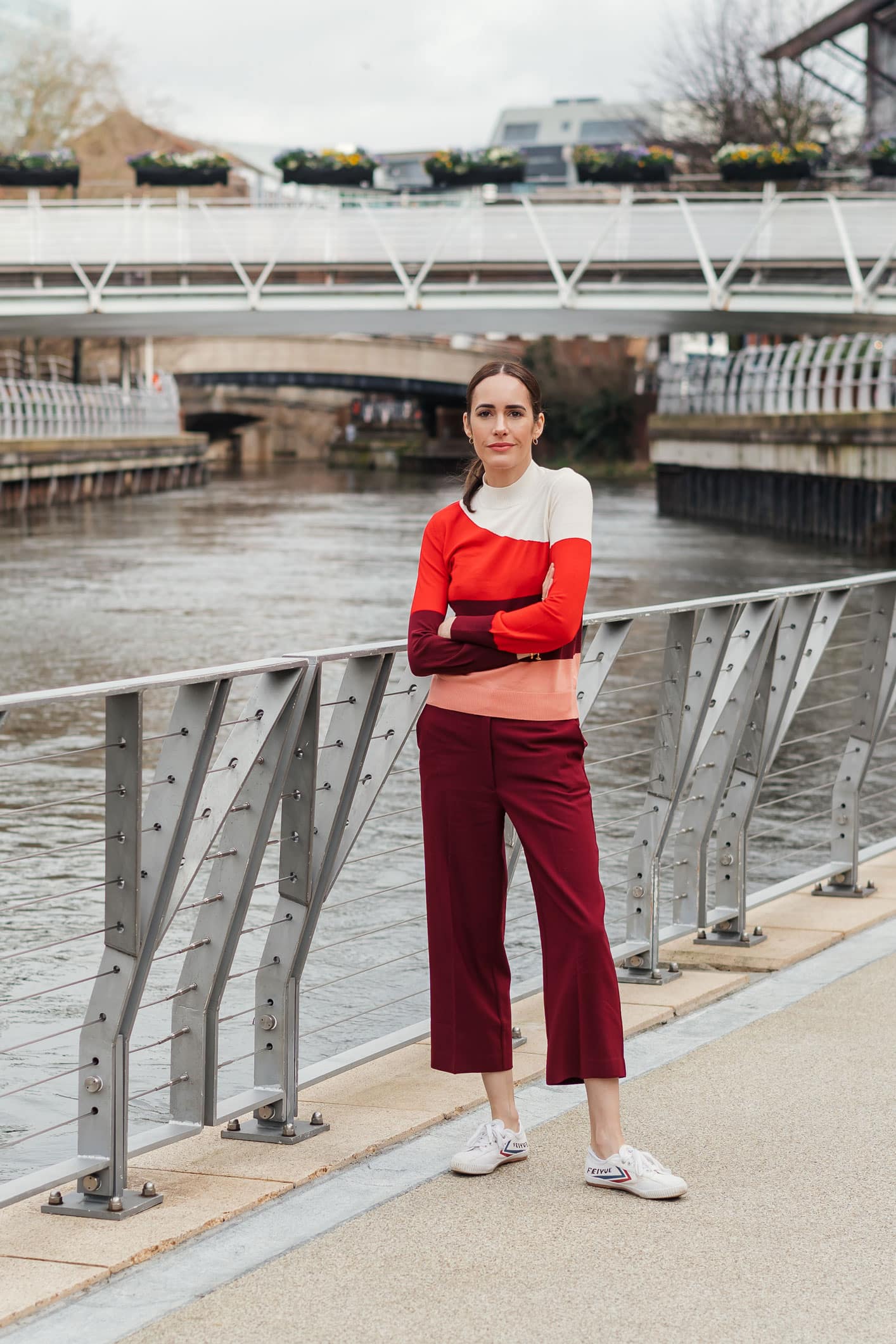Louise Roe of Front Roe chooses her top colour block knits
