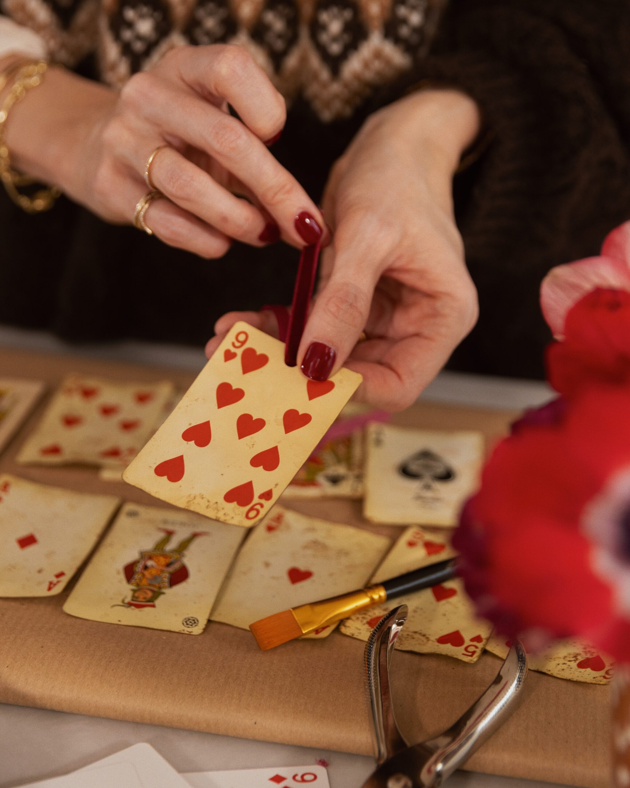 Christmas DIY: Chic Playing Card Ornaments